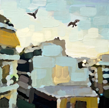 Картина под названием "Far Nearer" - Caitlyn Jones, Подлинное произведение искусства, Акрил Установлен на Деревянная панель