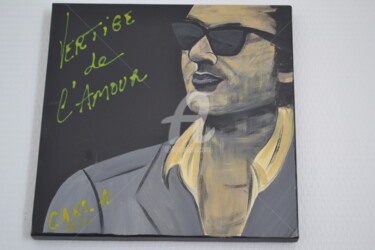 Painting titled "BASHUNG" by Cako-A, Original Artwork, Acrylic