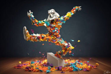 Digital Arts titled "Break Dancer" by Calahaan, Original Artwork, 3D Modeling