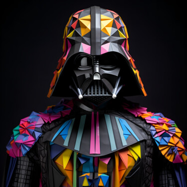 Цифровое искусство под названием "Colorful Vader" - Calahaan, Подлинное произведение искусства, 3D моделирование