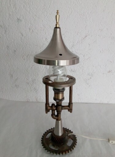 Design intitulada "Metal X Lamp" por Calavera Estudio Dgo Mx, Obras de arte originais, Luminaria