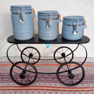 Design intitolato "vintage stroller 19…" da Calavera Estudio Dgo Mx, Opera d'arte originale, Mobili