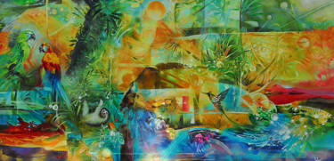 "Paradise" başlıklı Tablo Jorge Calero tarafından, Orijinal sanat, Akrilik Ahşap Sedye çerçevesi üzerine monte edilmiş