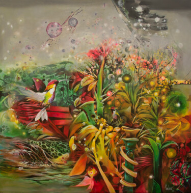 Painting titled "Spirit" by Jorge Calero, Original Artwork, Acrylic