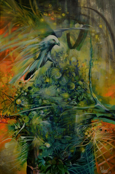 绘画 标题为“White Dove” 由Jorge Calero, 原创艺术品, 丙烯