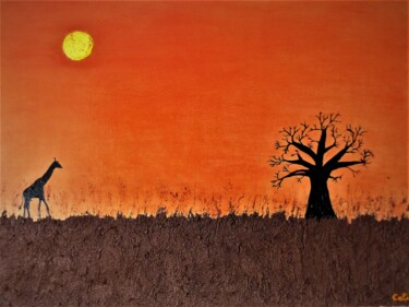 Картина под названием "Vie sauvage" - Sandrine Bollaert (CALIZ), Подлинное произведение искусства, Масло Установлен на Дерев…