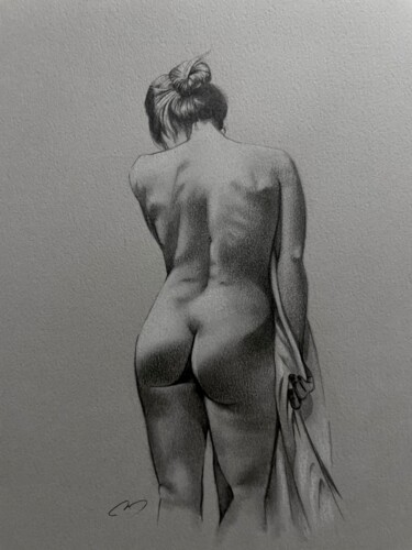 Painting titled "Body Study" by Calla Tsukishiro, Original Artwork, Graphite