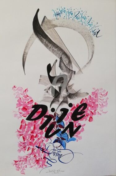 Drawing titled "Divine" by Calli-Style, Original Artwork