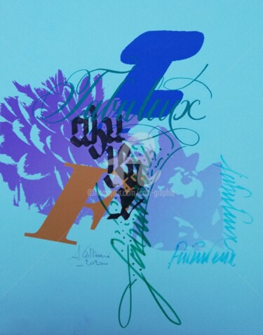 Zeichnungen mit dem Titel "Fabuleux" von Calli-Style, Original-Kunstwerk, Tinte