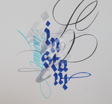 Dibujo titulada "Instant" por Calli-Style, Obra de arte original, Tinta
