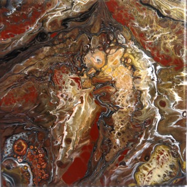 Peinture intitulée "La Grotte" par Callia, Œuvre d'art originale, Acrylique