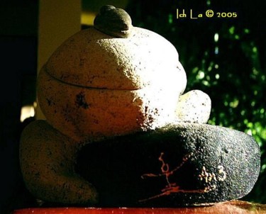 Sculpture titled "Ich La Premier" by Flavien Caloc, Original Artwork, Stone