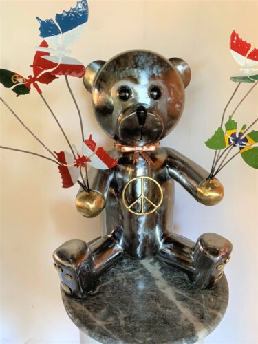 Sculpture titled "THEODORE" by Calou, Original Artwork, Metals