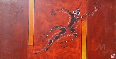 Painting titled "Umbala Womhlaba" by Caloulabissa, Original Artwork, Acrylic