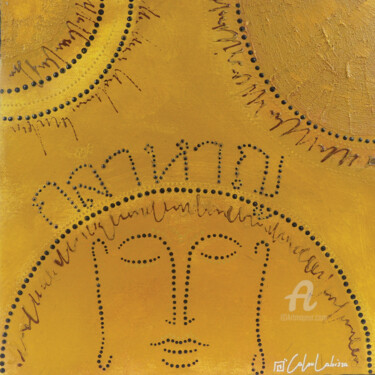 Ζωγραφική με τίτλο "Khuam" από Caloulabissa, Αυθεντικά έργα τέχνης, Ακρυλικό