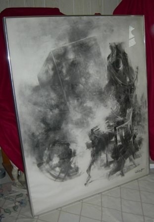 Drawing titled "Studio with Chair C…" by Calvin Albert, Original Artwork, Other