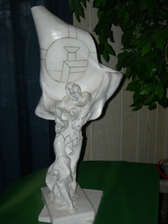 Sculpture titled "TRANSFORMER MAN - S…" by Calvin Albert, Original Artwork