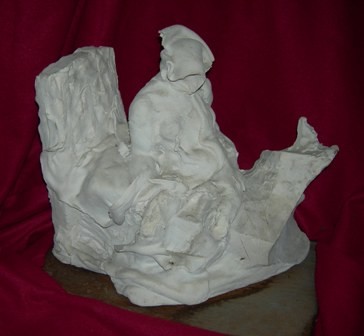 Sculpture titled "SCULPTOR'S WIFE Scu…" by Calvin Albert, Original Artwork, Terra cotta