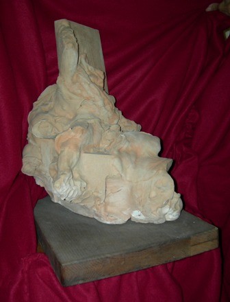 Sculpture titled "NATALIE Sculpture" by Calvin Albert, Original Artwork, Terra cotta