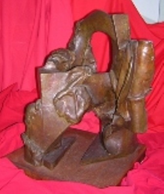 Sculpture titled "ARCH - Bronze Sculp…" by Calvin Albert, Original Artwork, Metals