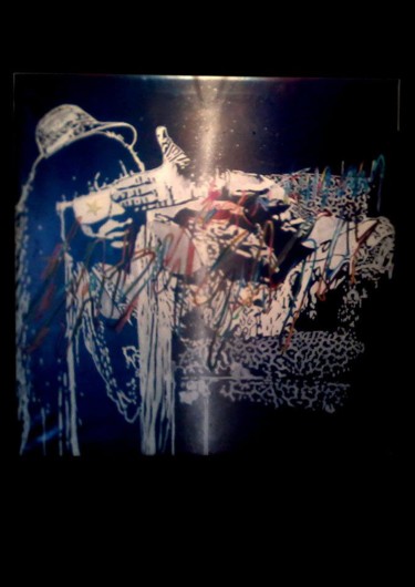 Peinture intitulée "Lady GAGA Cosmolight" par Jon Camaron, Œuvre d'art originale, Huile