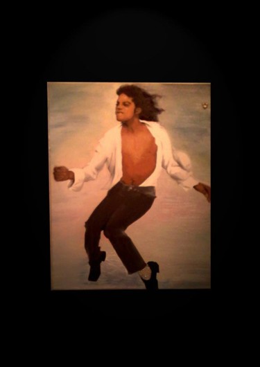 Peinture intitulée "Mickael Jackson Bla…" par Jon Camaron, Œuvre d'art originale