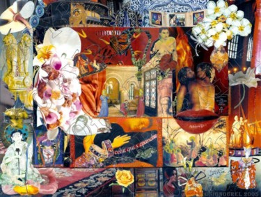 Collages intitulée "AMBROISIE" par Laurence Cambillau, Œuvre d'art originale