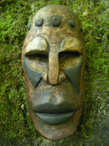 雕塑 标题为“Kas” 由Cambrousse, 原创艺术品, 木