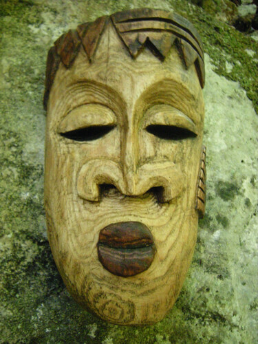 Sculpture titled "Ayanna" by Cambrousse, Original Artwork, Wood