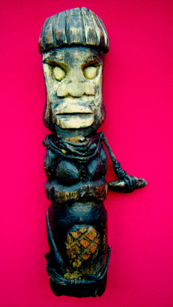 Sculpture titled "Voodoo # 10" by Cambrousse, Original Artwork, Wood