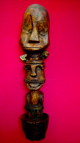 Sculpture titled "Voodoo # 8" by Cambrousse, Original Artwork, Wood