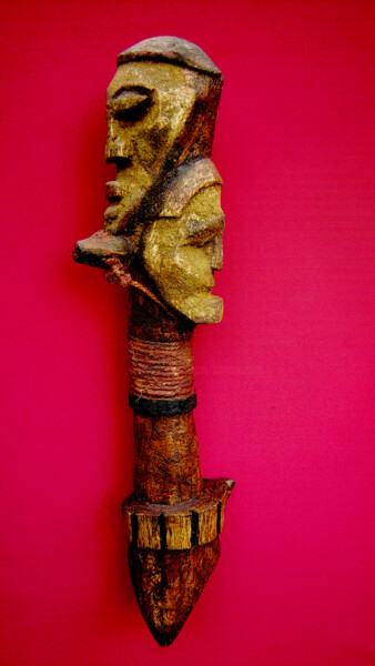 Sculpture titled "voodoo # 2" by Cambrousse, Original Artwork, Wood