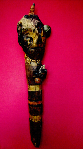 Sculpture titled "voodoo # 19" by Cambrousse, Original Artwork, Wood