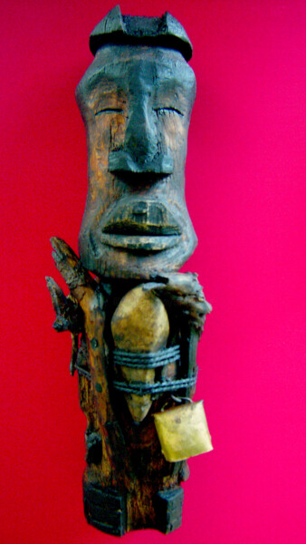 Sculpture intitulée "voodoo # 18" par Cambrousse, Œuvre d'art originale, Bois