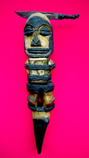 Escultura titulada "voodoo # 17" por Cambrousse, Obra de arte original, Madera