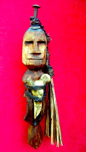 Sculpture intitulée "voodoo # 13" par Cambrousse, Œuvre d'art originale, Bois