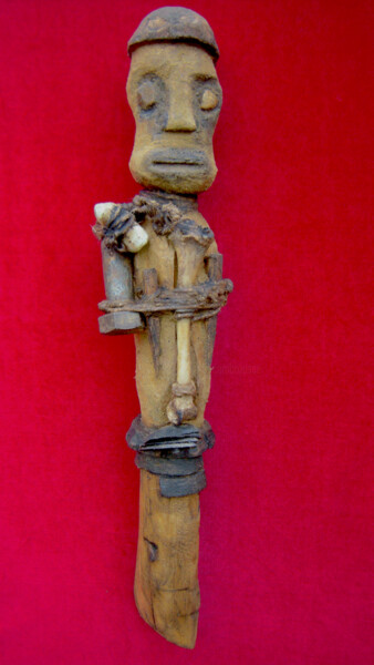 Sculpture titled "voodoo # 23" by Cambrousse, Original Artwork, Wood