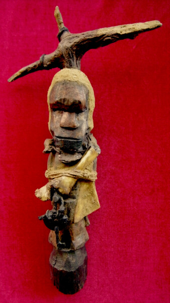 Escultura intitulada "voodoo # 22" por Cambrousse, Obras de arte originais, Madeira
