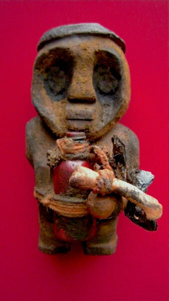 Sculpture titled "voodoo # 21" by Cambrousse, Original Artwork, Wood
