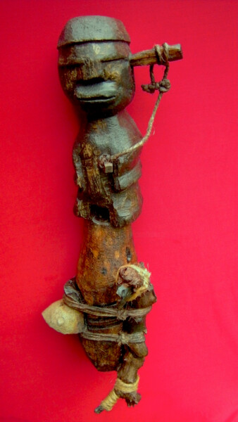 Sculpture intitulée "voodoo # 40" par Cambrousse, Œuvre d'art originale, Bois