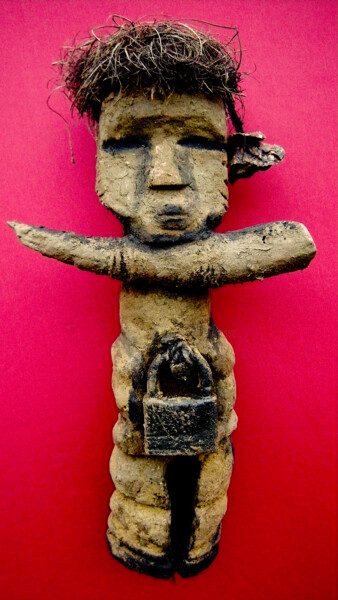 Escultura intitulada "voodoo # 31" por Cambrousse, Obras de arte originais, Madeira