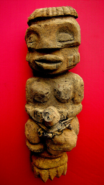 Escultura titulada "voodoo # 48" por Cambrousse, Obra de arte original, Madera