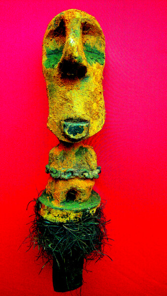 Escultura titulada "voodoo # 46" por Cambrousse, Obra de arte original, Madera