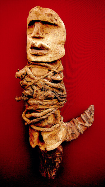 Escultura intitulada "voodoo # 53" por Cambrousse, Obras de arte originais, Madeira