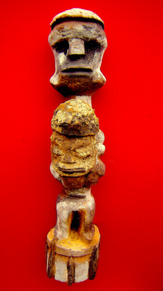 雕塑 标题为“voodoo # 55” 由Cambrousse, 原创艺术品, 木
