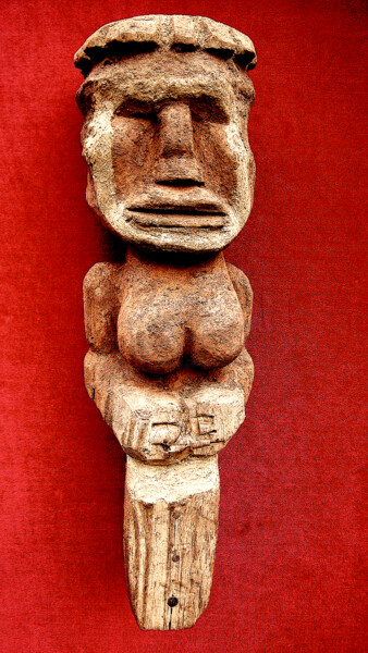 Escultura titulada "voodoo # 56" por Cambrousse, Obra de arte original, Madera