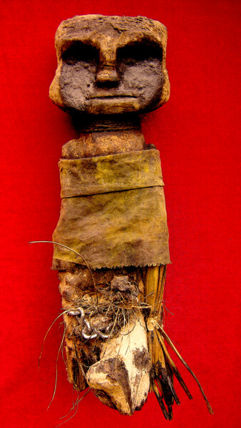 Escultura titulada "voodoo # 59" por Cambrousse, Obra de arte original, Madera