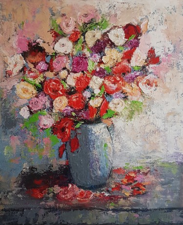 Stillleben 1 Malerei mit dem Titel "Stillleben 1" von Camelia Berberich, Original-Kunstwerk, Acryl