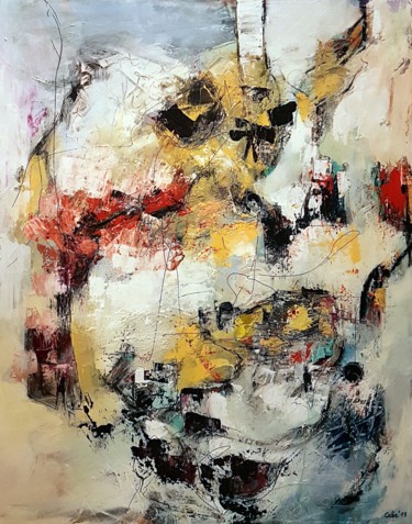 Painting titled "Abstrakt 1" by Camelia Berberich, Original Artwork, Acrylic