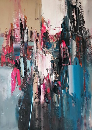 Malerei mit dem Titel "Abstrakt 12" von Camelia Berberich, Original-Kunstwerk, Acryl